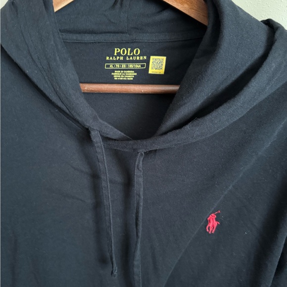 Polo Ralph Lauren Other - Polo Ralph Lauren Black Hoodie XL Red Pony Logo Unisex